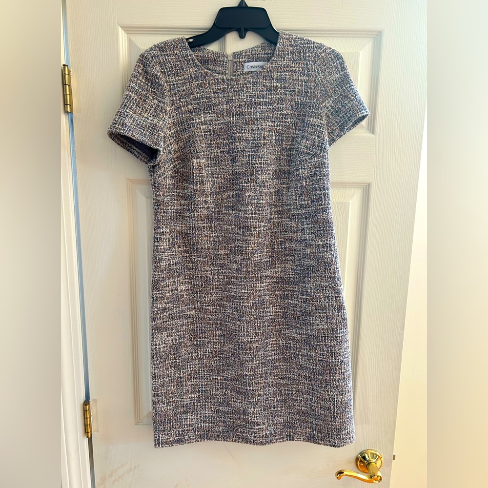 Classy Calvin Klein Tweed Dress